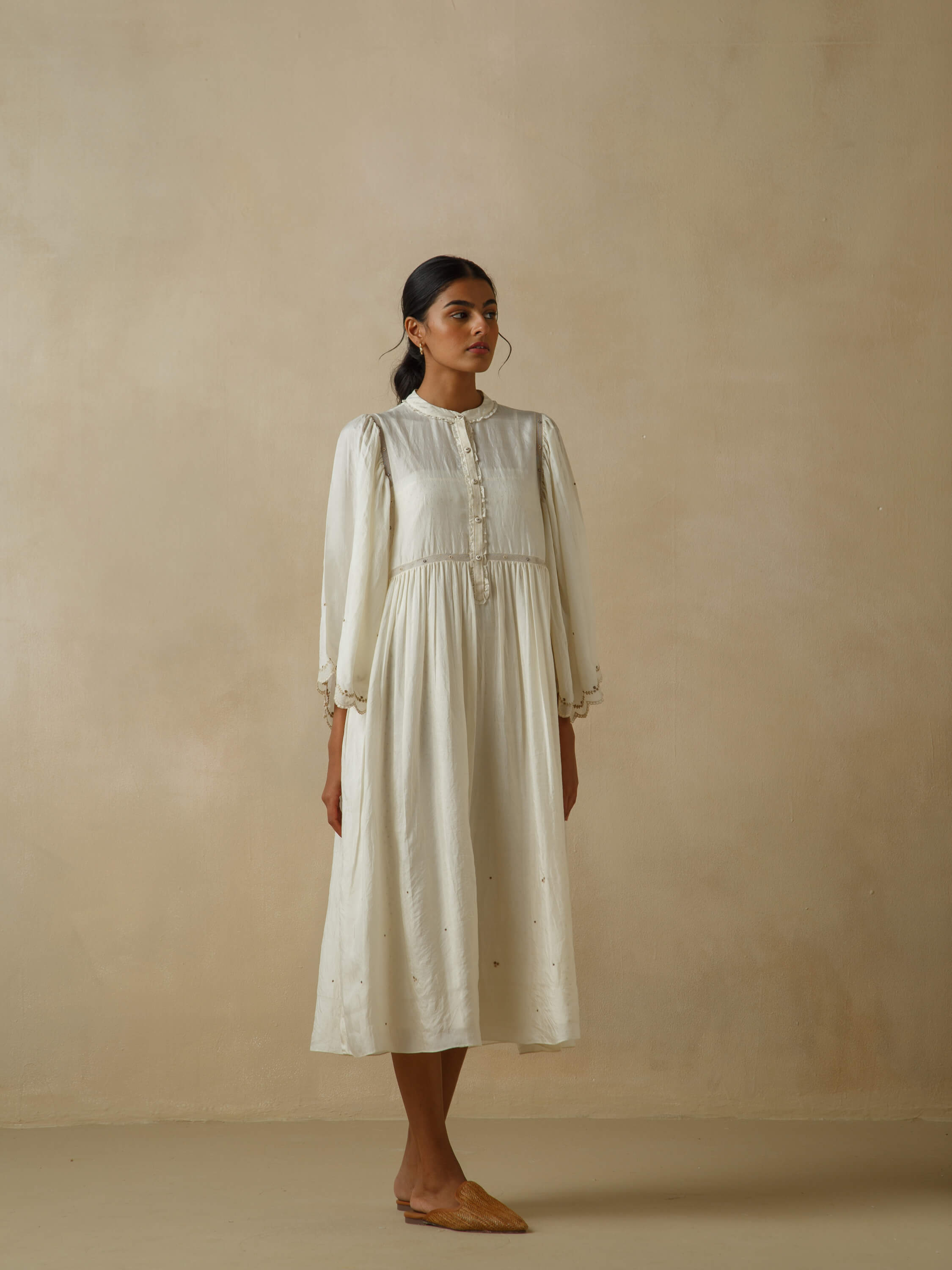 Cloud Dancer Silk Dress - Image 2