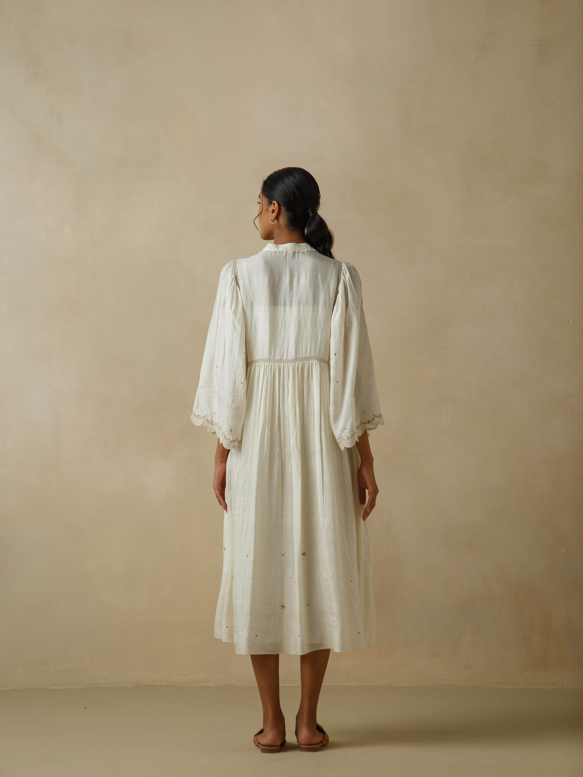 Cloud Dancer Silk Dress - Image 3
