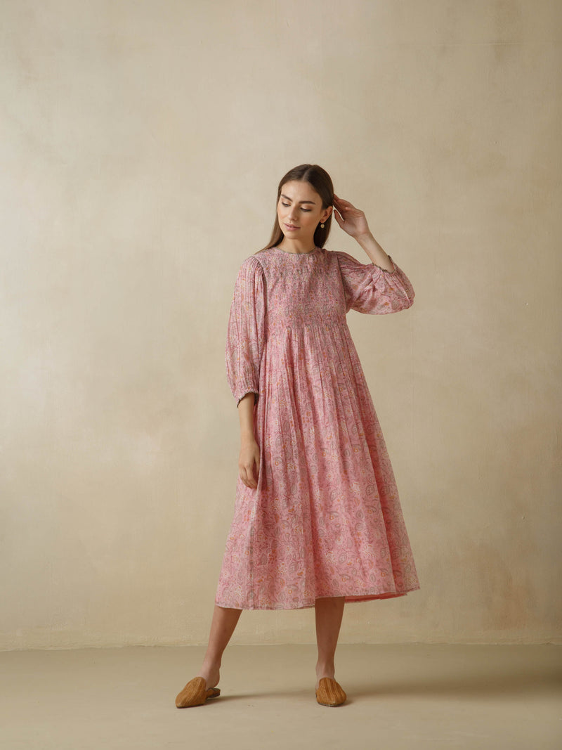 Coral Reef Smock Dress