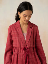 Crimson and Clover Trench Coat - BunaStudio