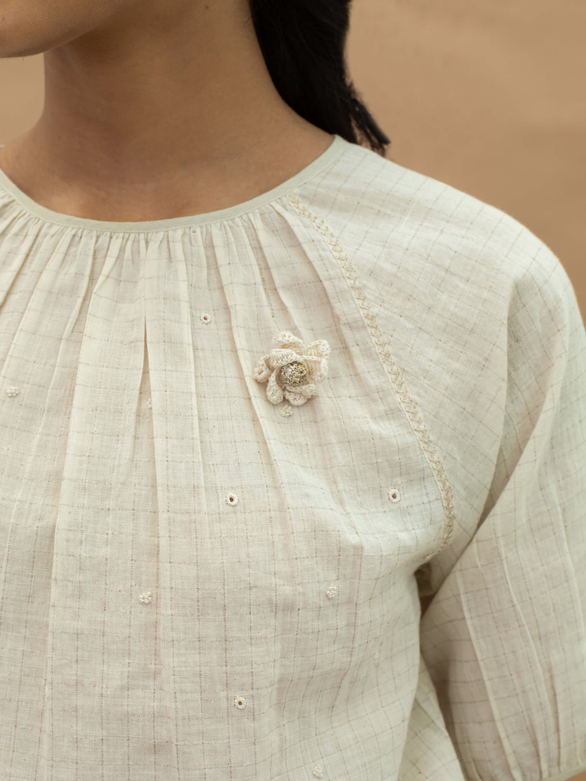 Floating Eyelets Top - BunaStudio