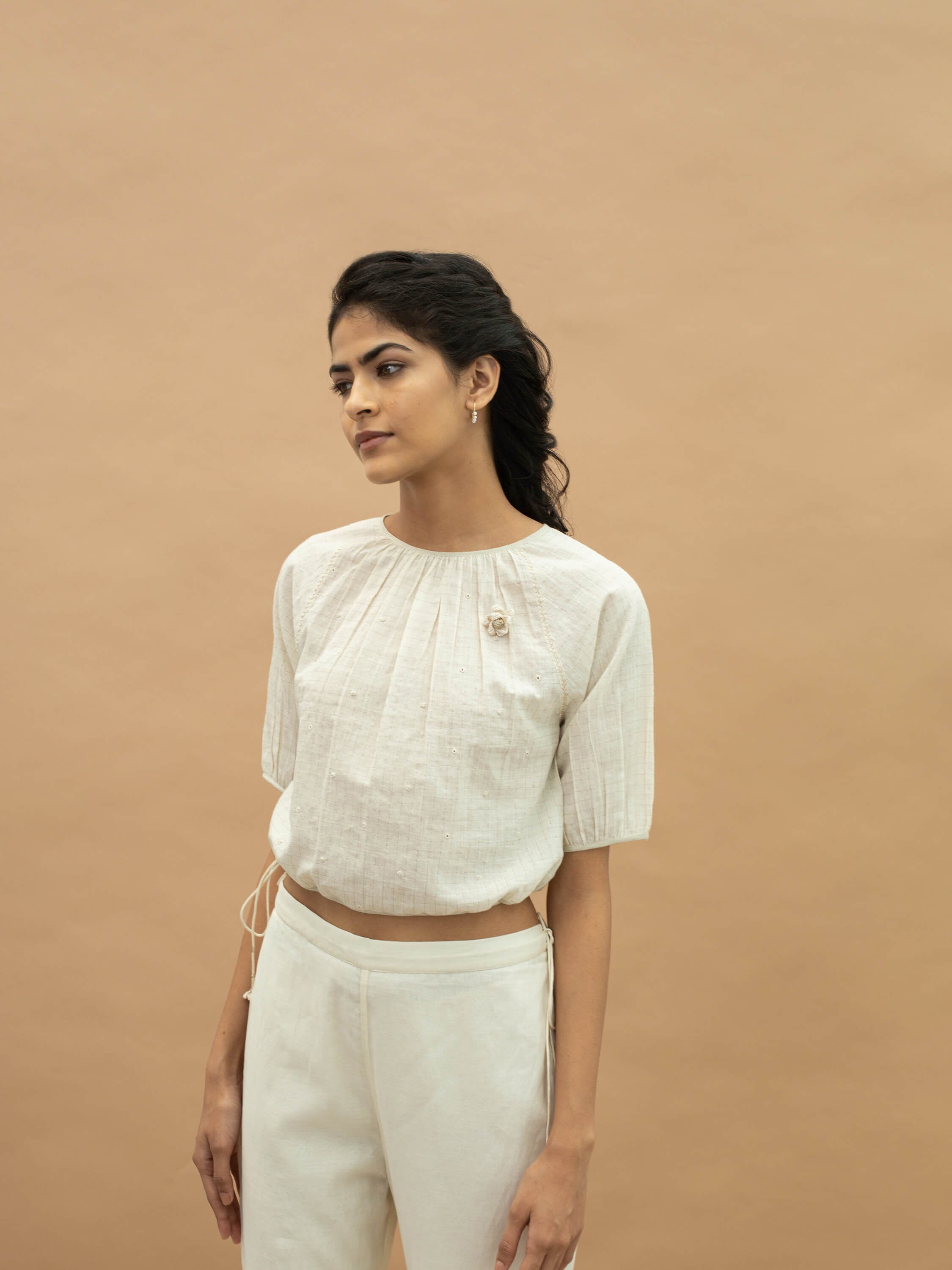 Floating Eyelets Top - BunaStudio