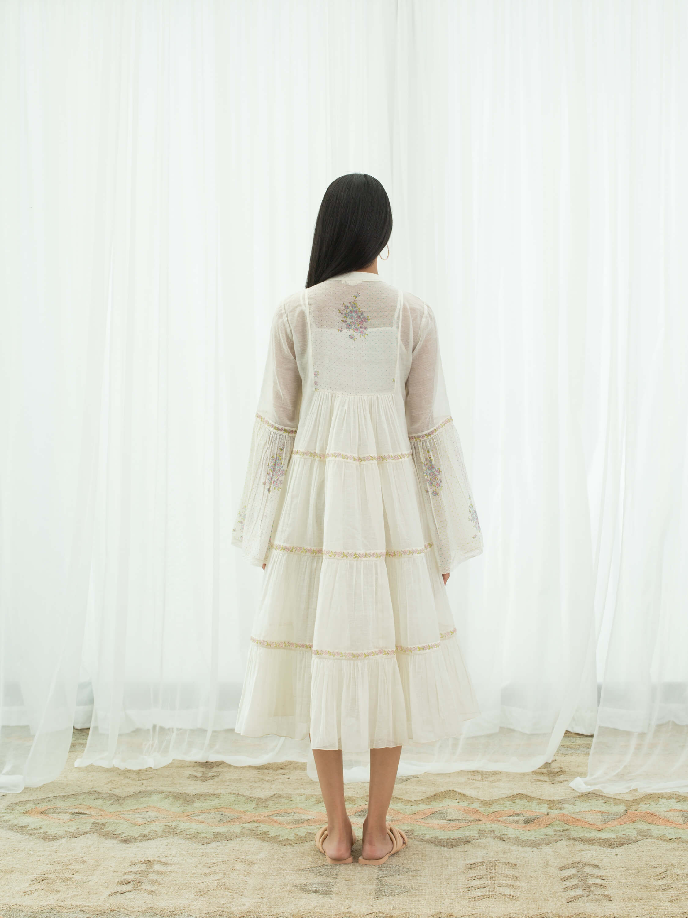 Forest Fern Tier Dress - BunaStudio