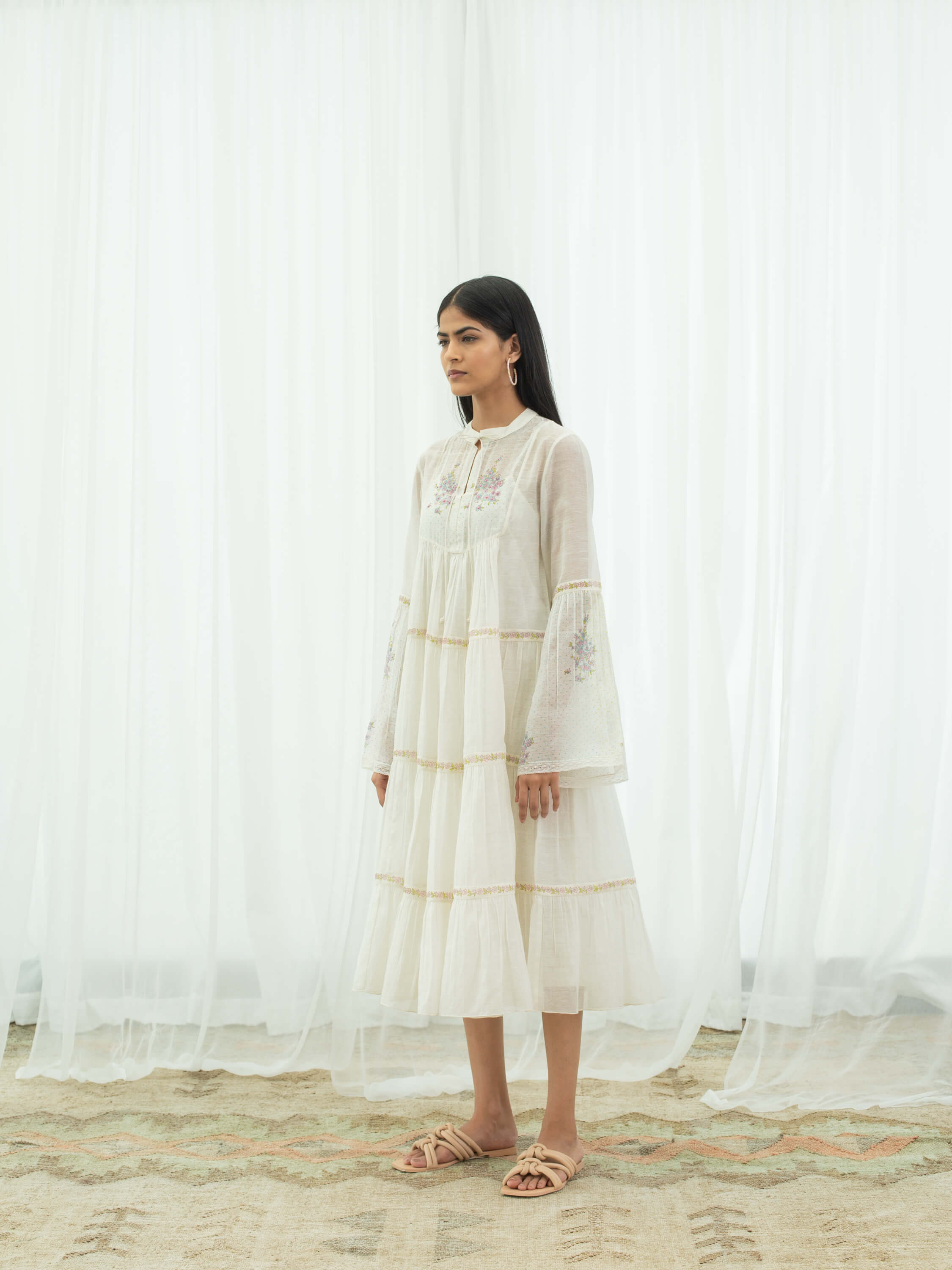Forest Fern Tier Dress - BunaStudio