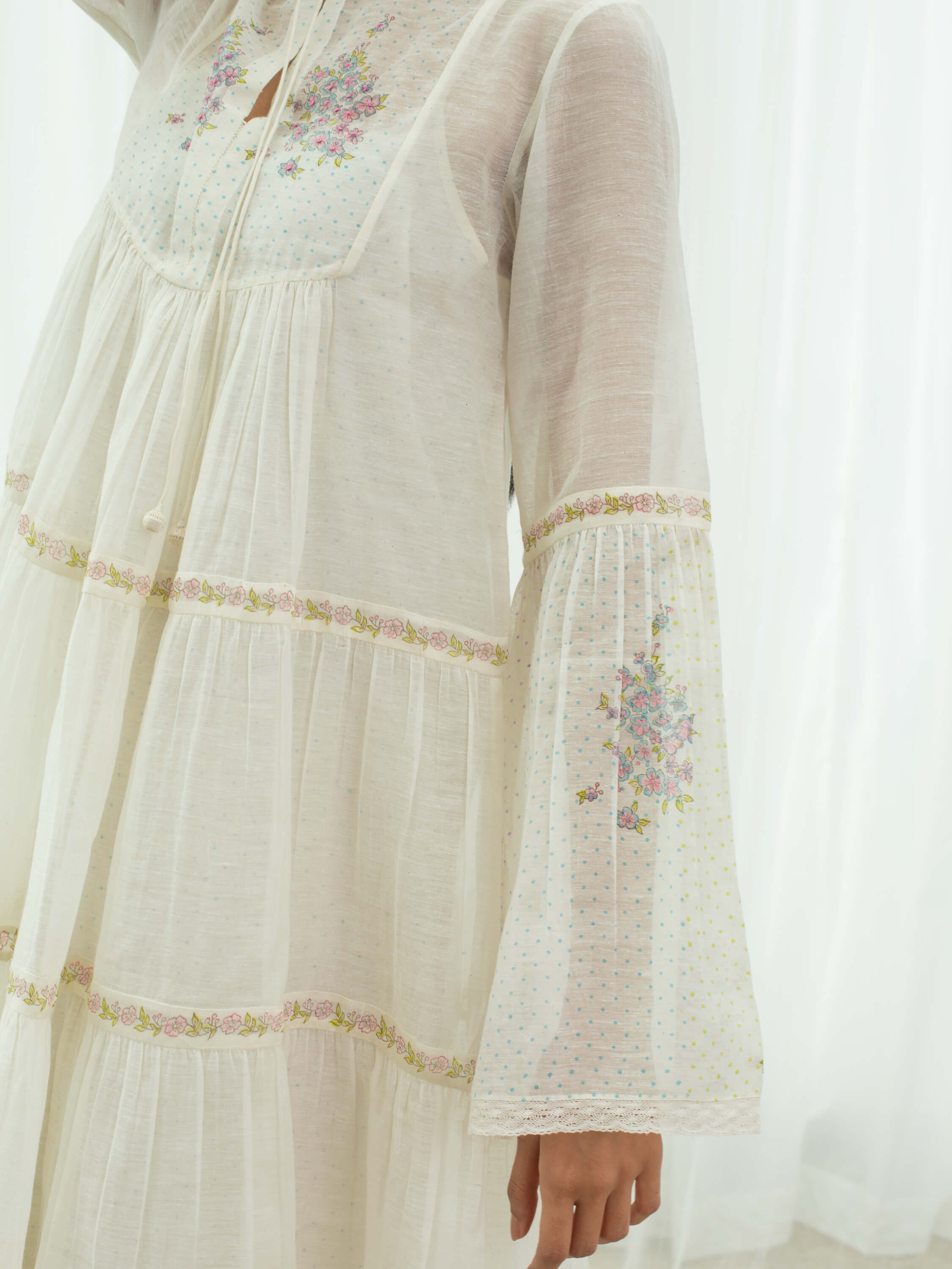 Forest Fern Tier Dress - BunaStudio