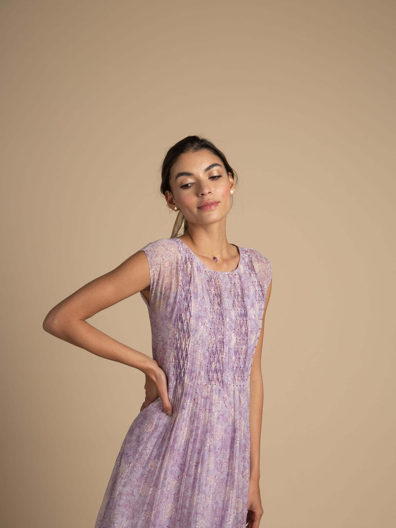 Lavender Lane Smock Dress - BunaStudio