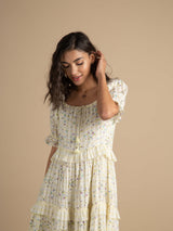 Lovelorn Ruffle Midi Dress - BunaStudio