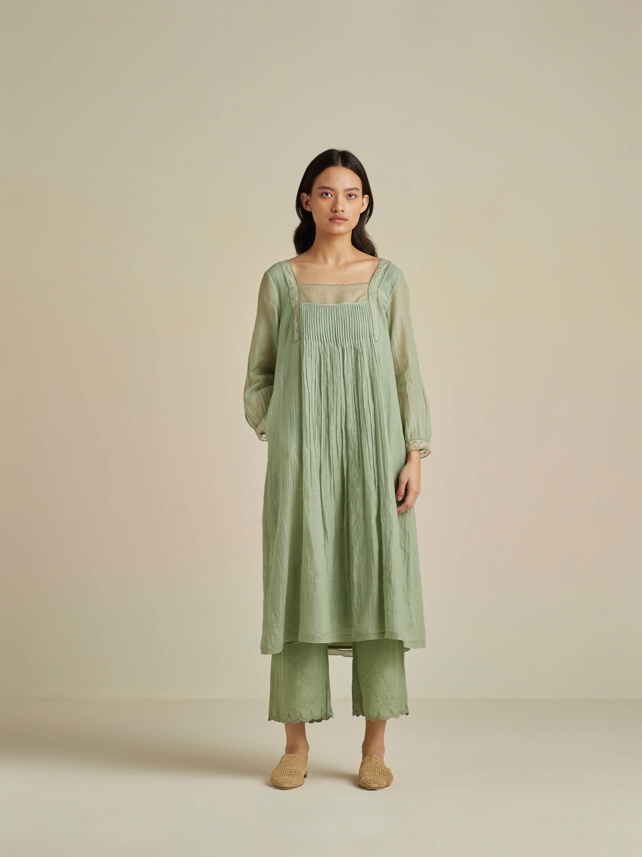 Moss Linen Pants - BunaStudio