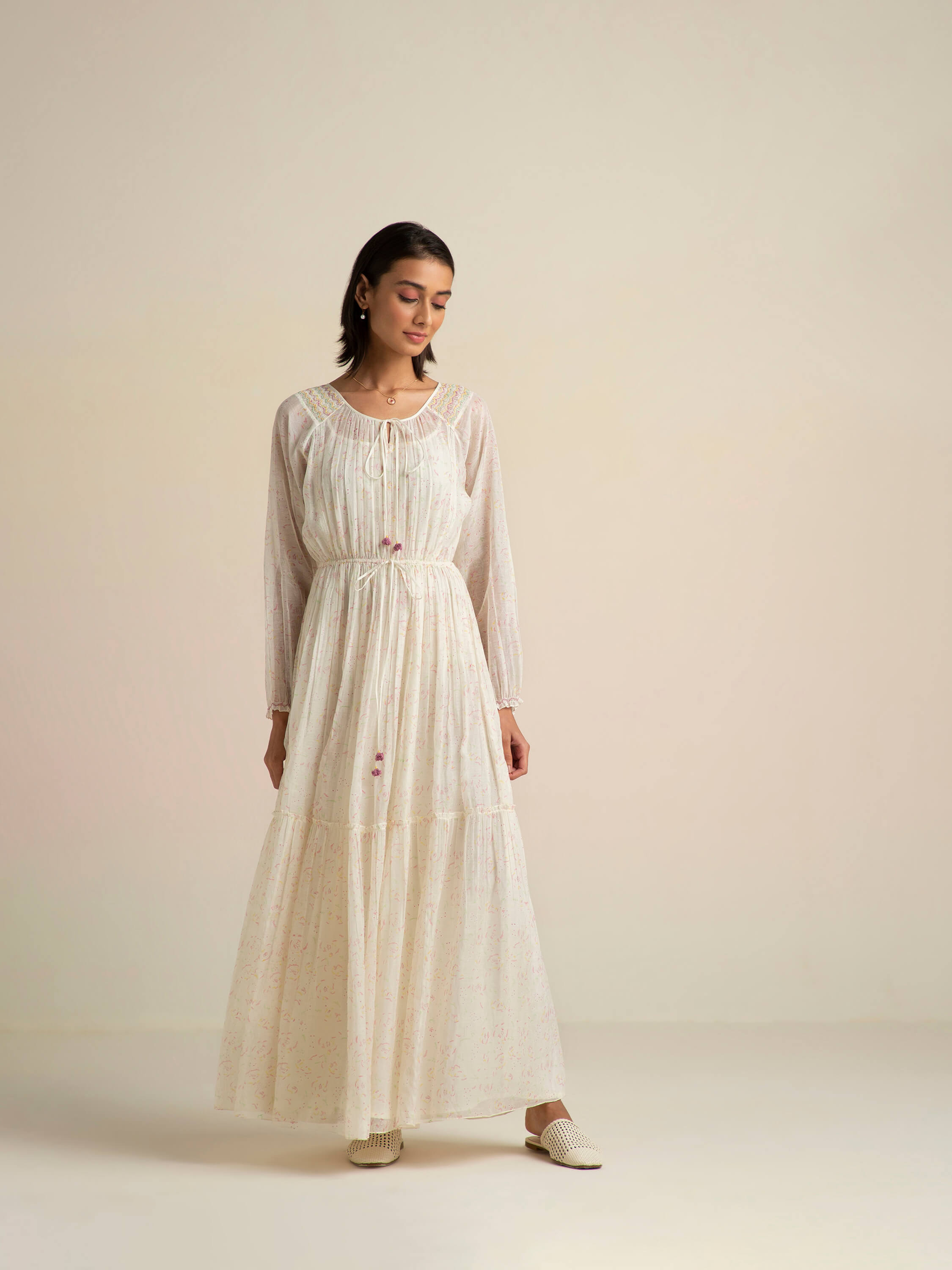 Peach Tree Maxi Dress | Floral Block Prints | Spring 22 – BunaStudio