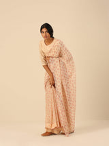 Peaches and Plums Saree