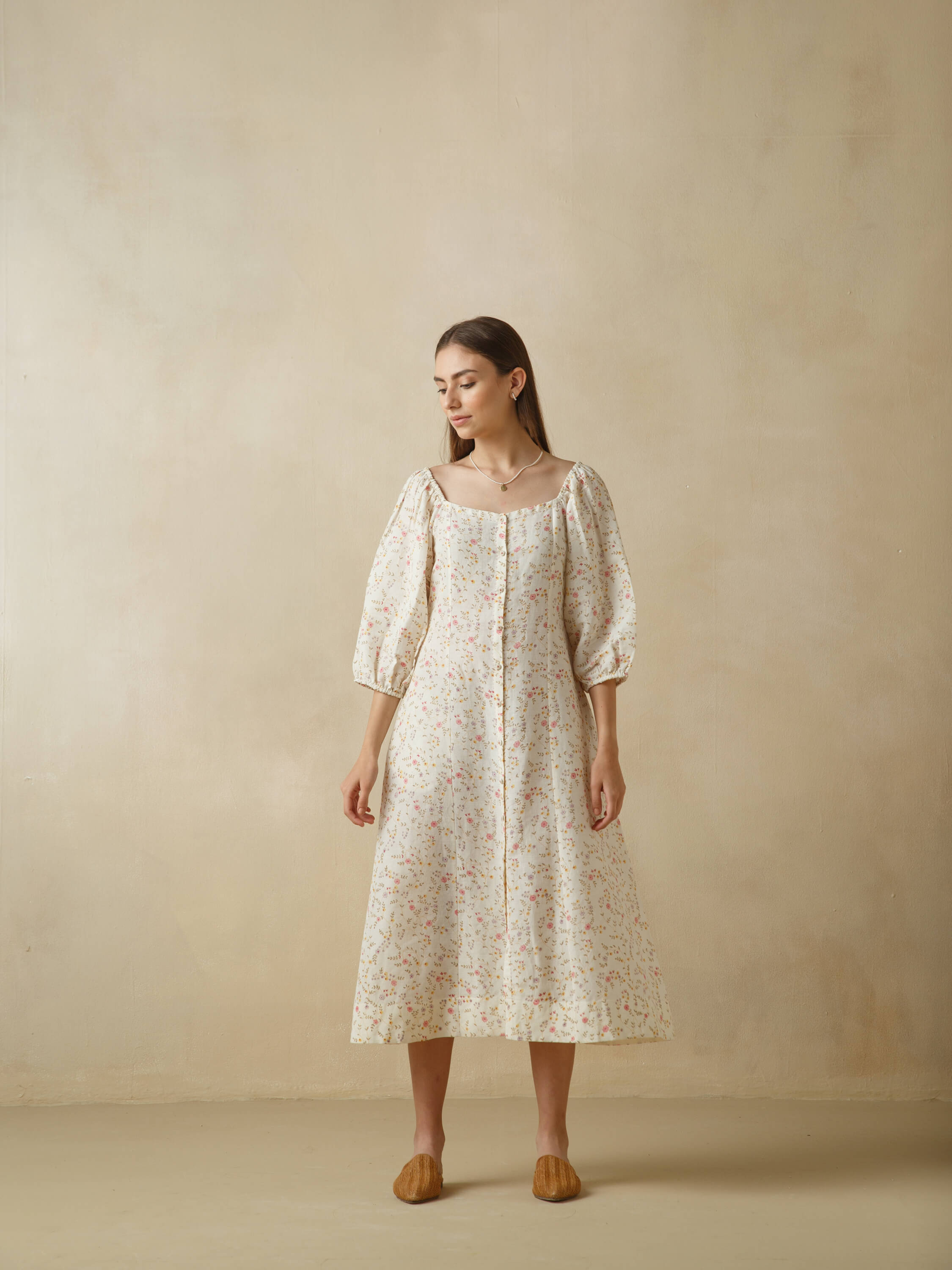 Periwinkle Linen Dress - Image 2