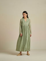 Sage Angarakha Maxi Dress - BunaStudio