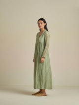 Sage Angarakha Maxi Dress - BunaStudio