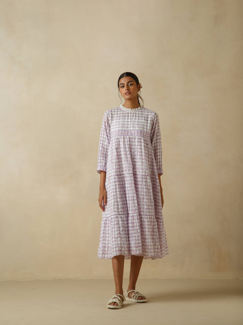 Sallyrosa Cotton Check Dress
