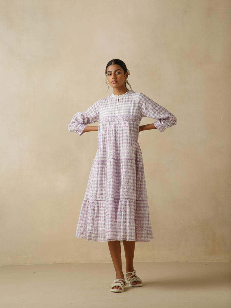 Sallyrosa Cotton Check Dress