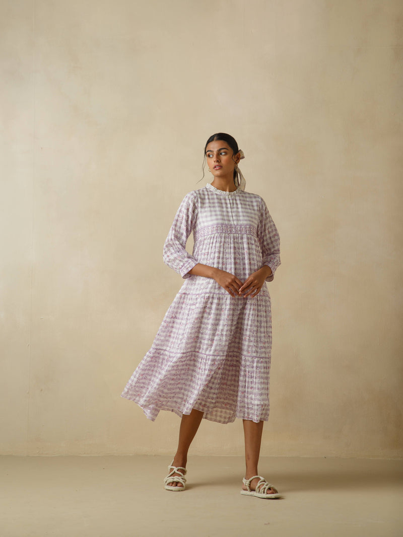 Sallyrosa Cotton Check Dress