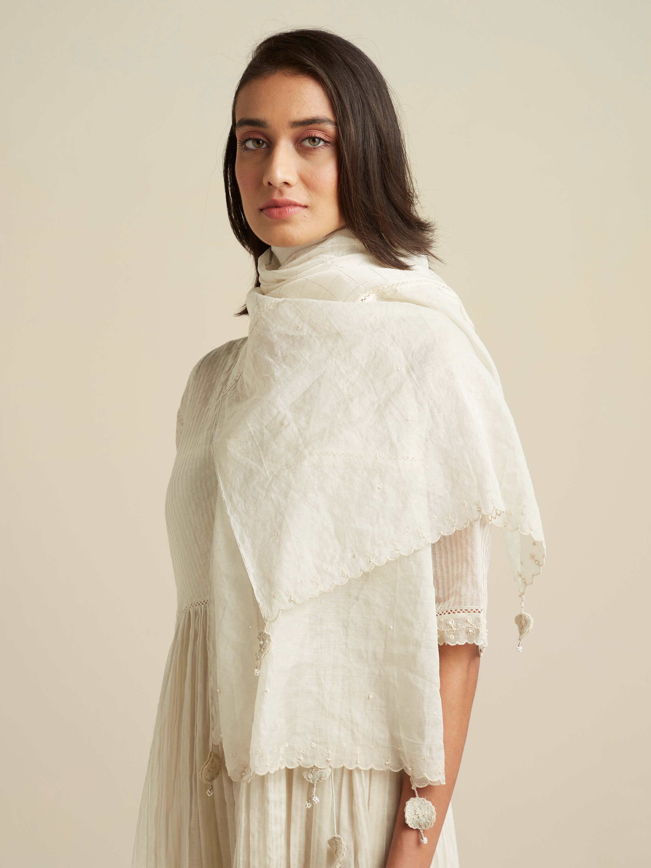 Silver Inlay Scarf - BunaStudio