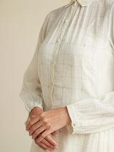 Silver Linings High Low Shirt Dress - BunaStudio
