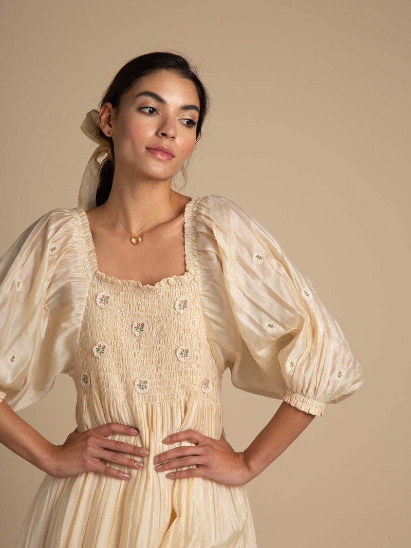 Puff sleeve peasant clearance dress