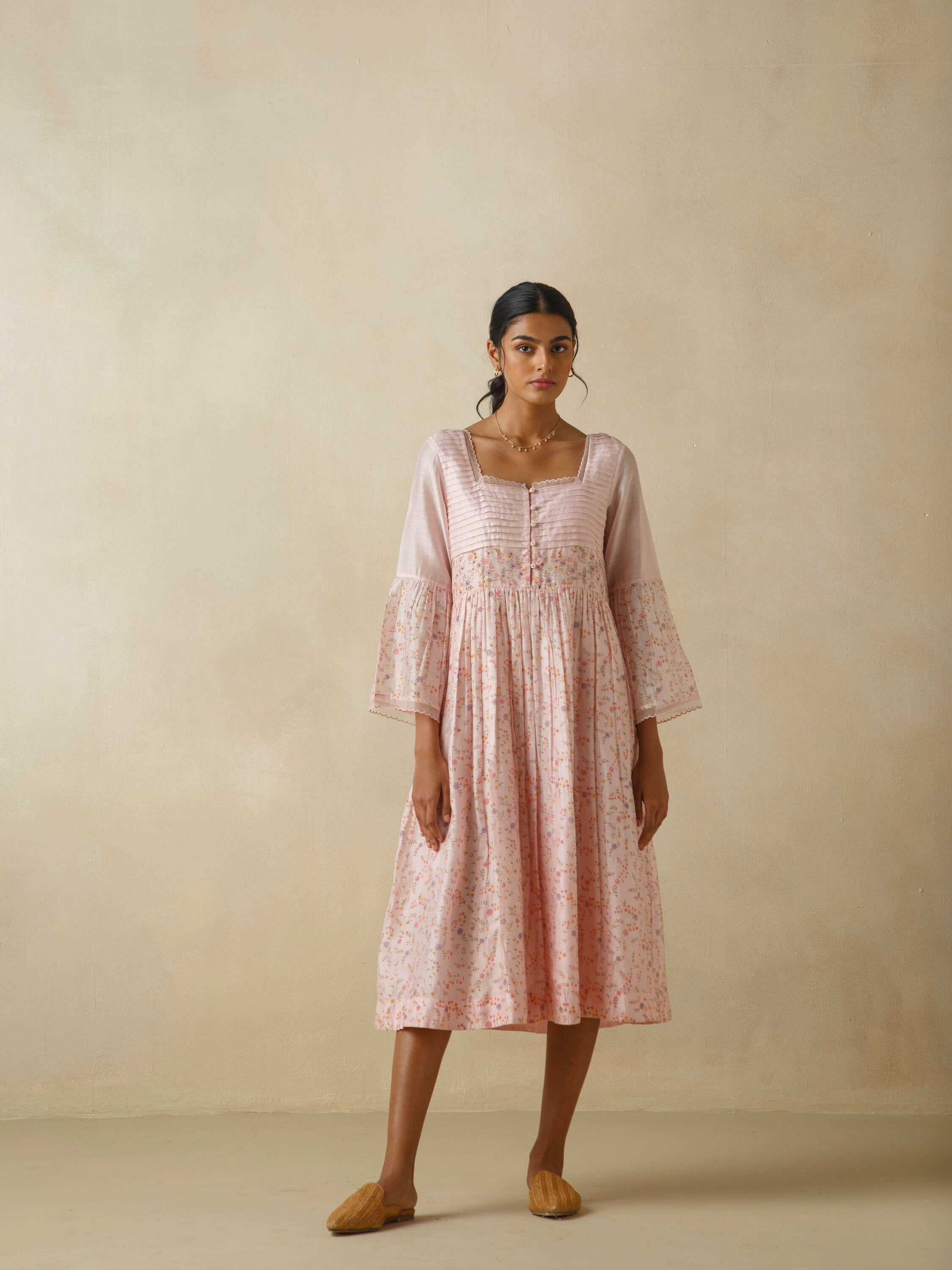 Wellspring Pleat Midi Dress - Image 2