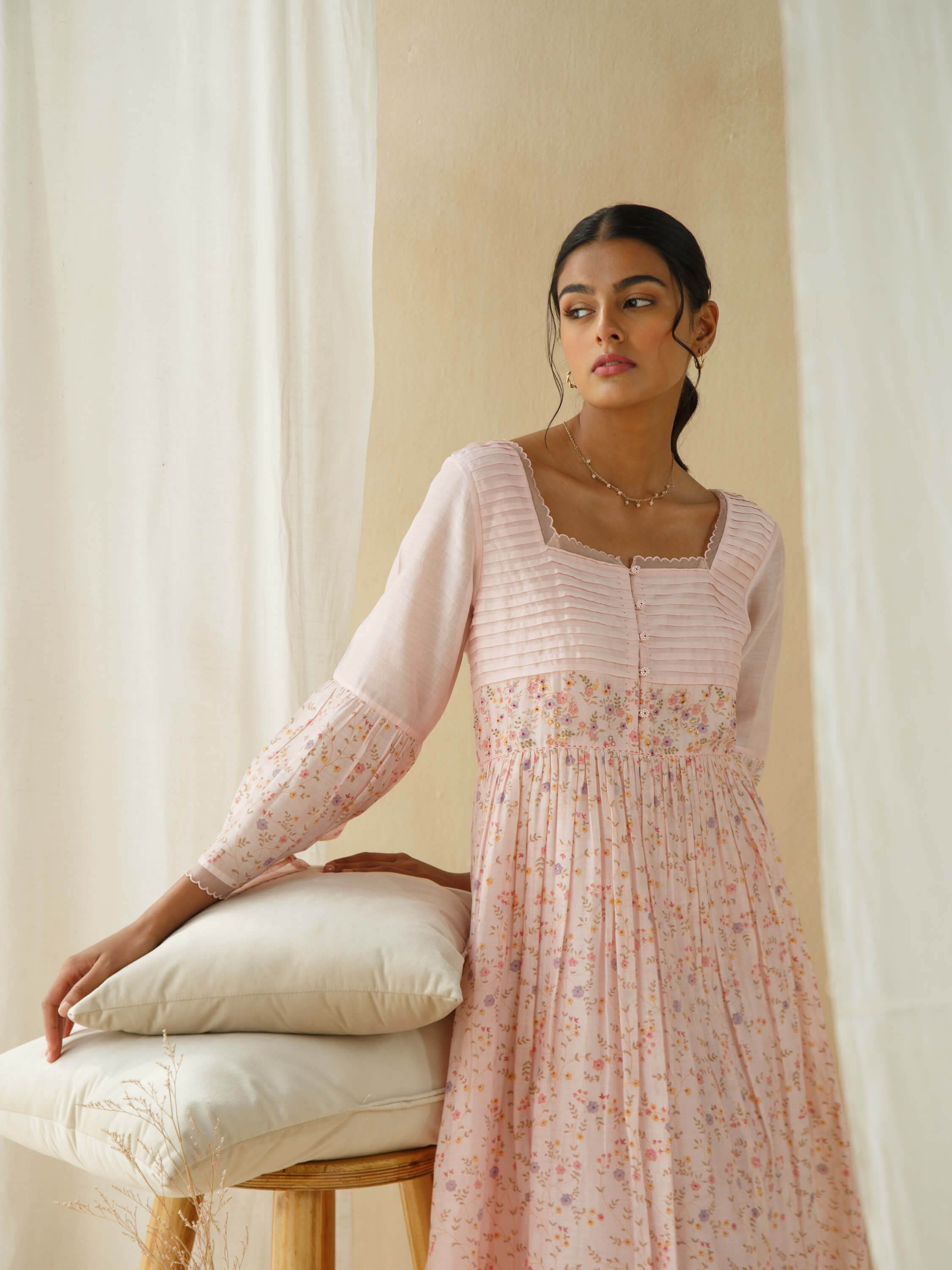 Wellspring Pleat Midi Dress - Image 11