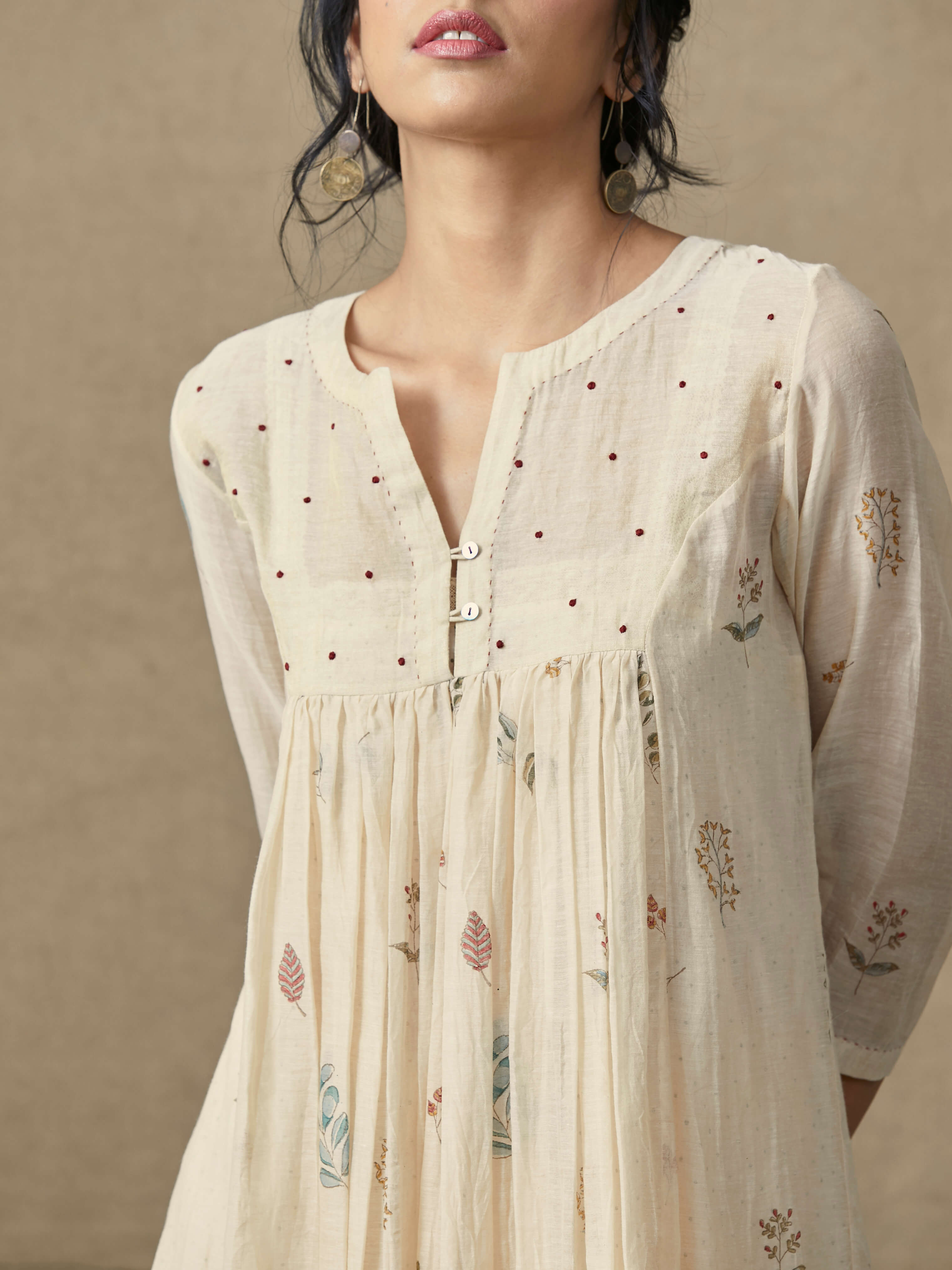 Bloom Gathered Dress - BunaStudio