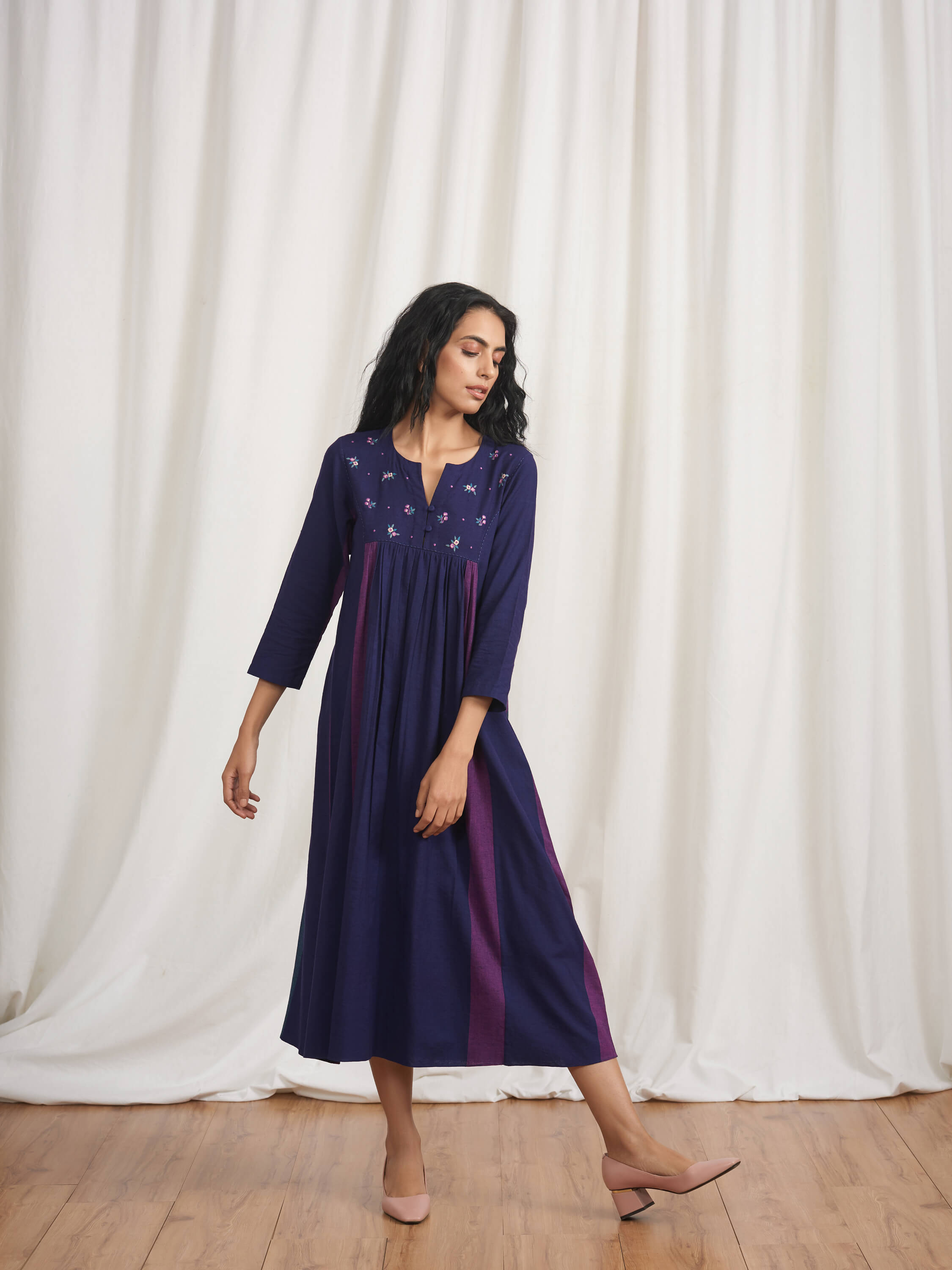 Silk Route Midi Dress - BunaStudio
