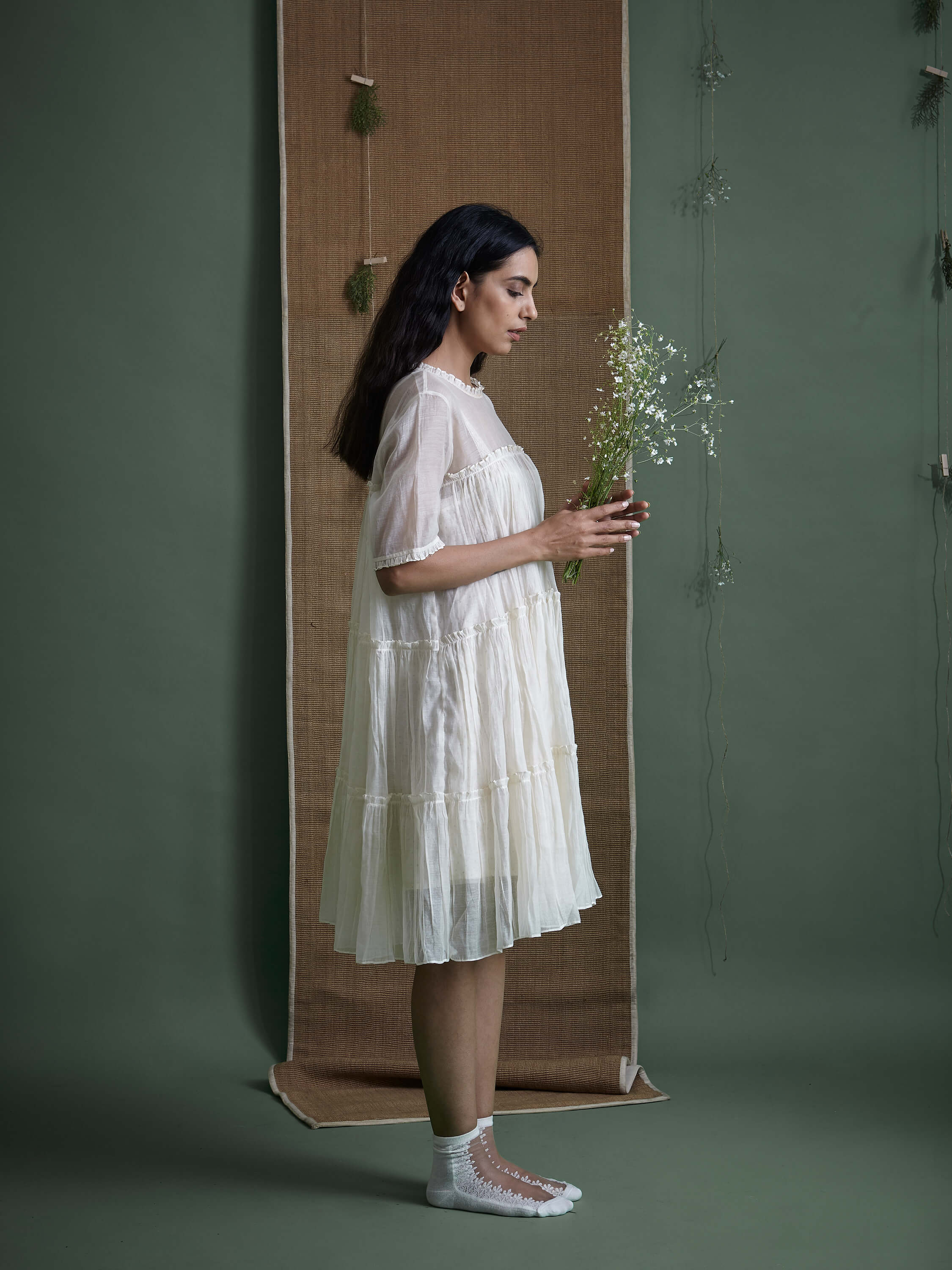 Foliage Tier Dress - Image 3