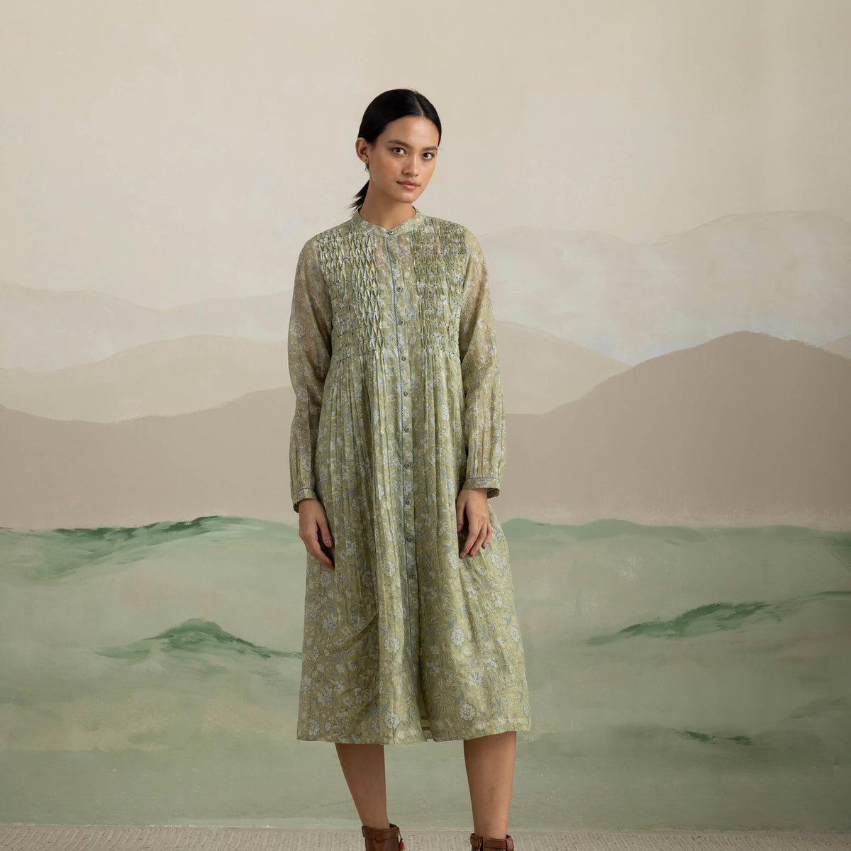 ladies smock dress GIRLS this dress features an elastic top hem for a secure fit and a smocked waist that flatters your shape while keeping things comfy Bold Amber Women African Smock