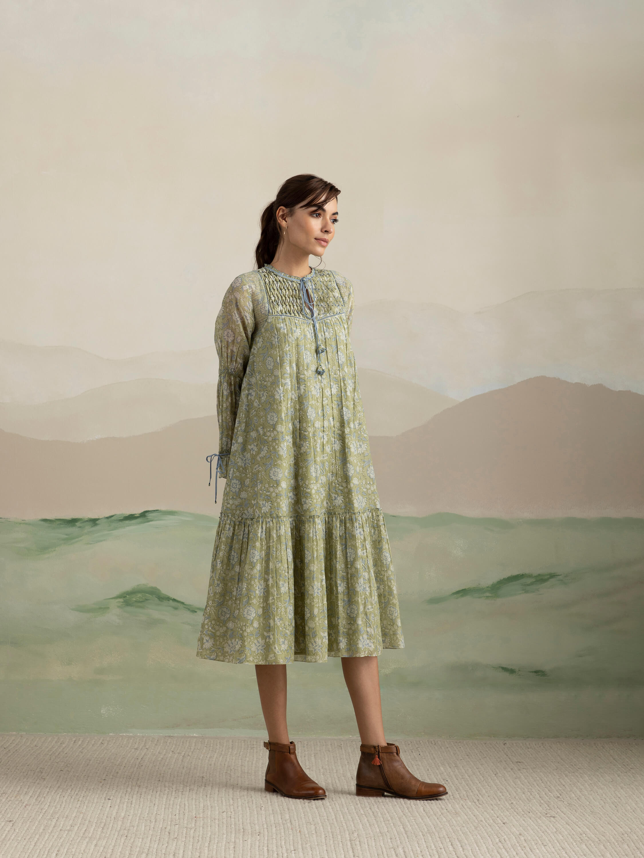 Rolling Hills Midi Dress - Image 3