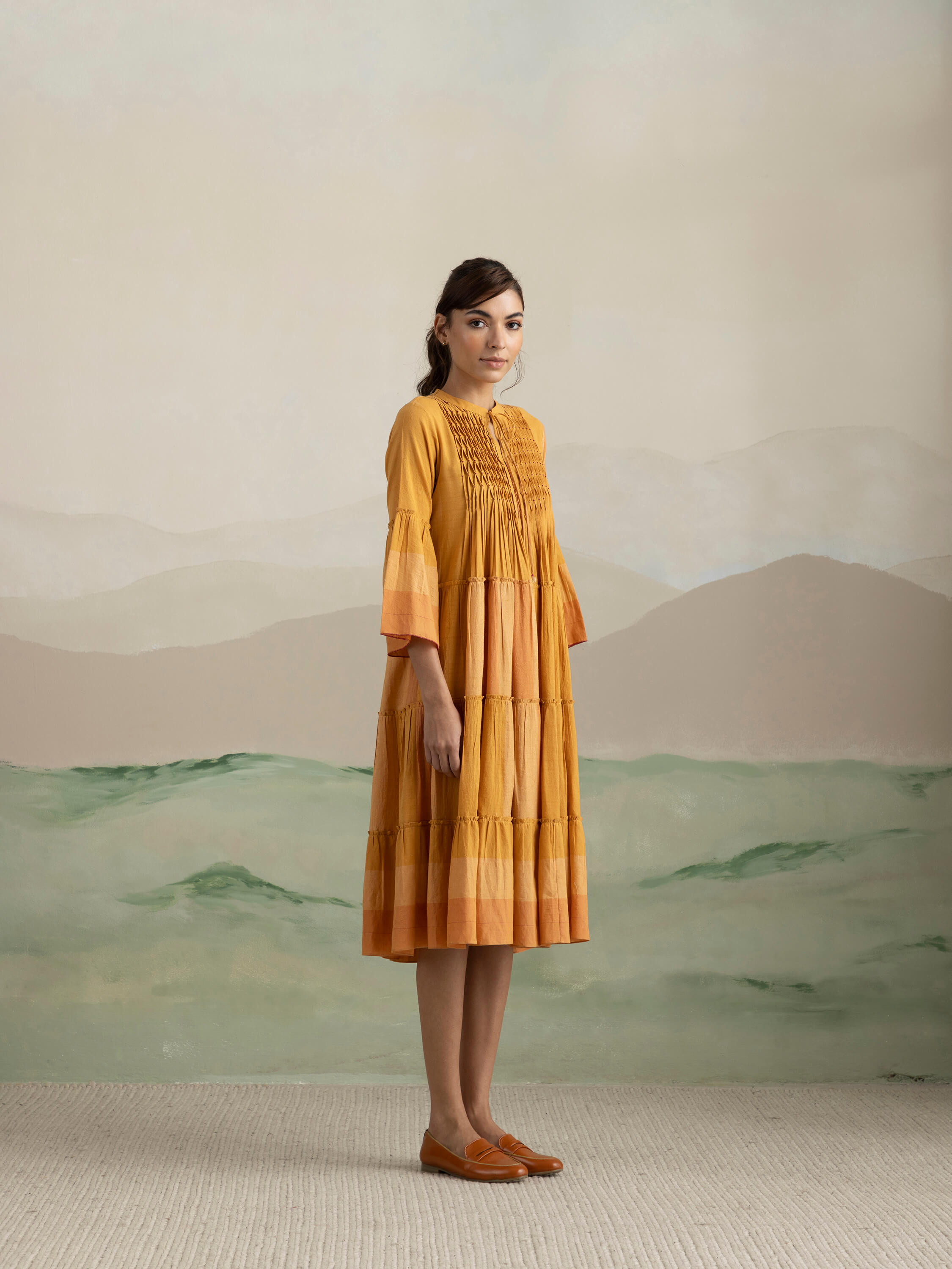 Maple Tier Midi Dress - Image 3