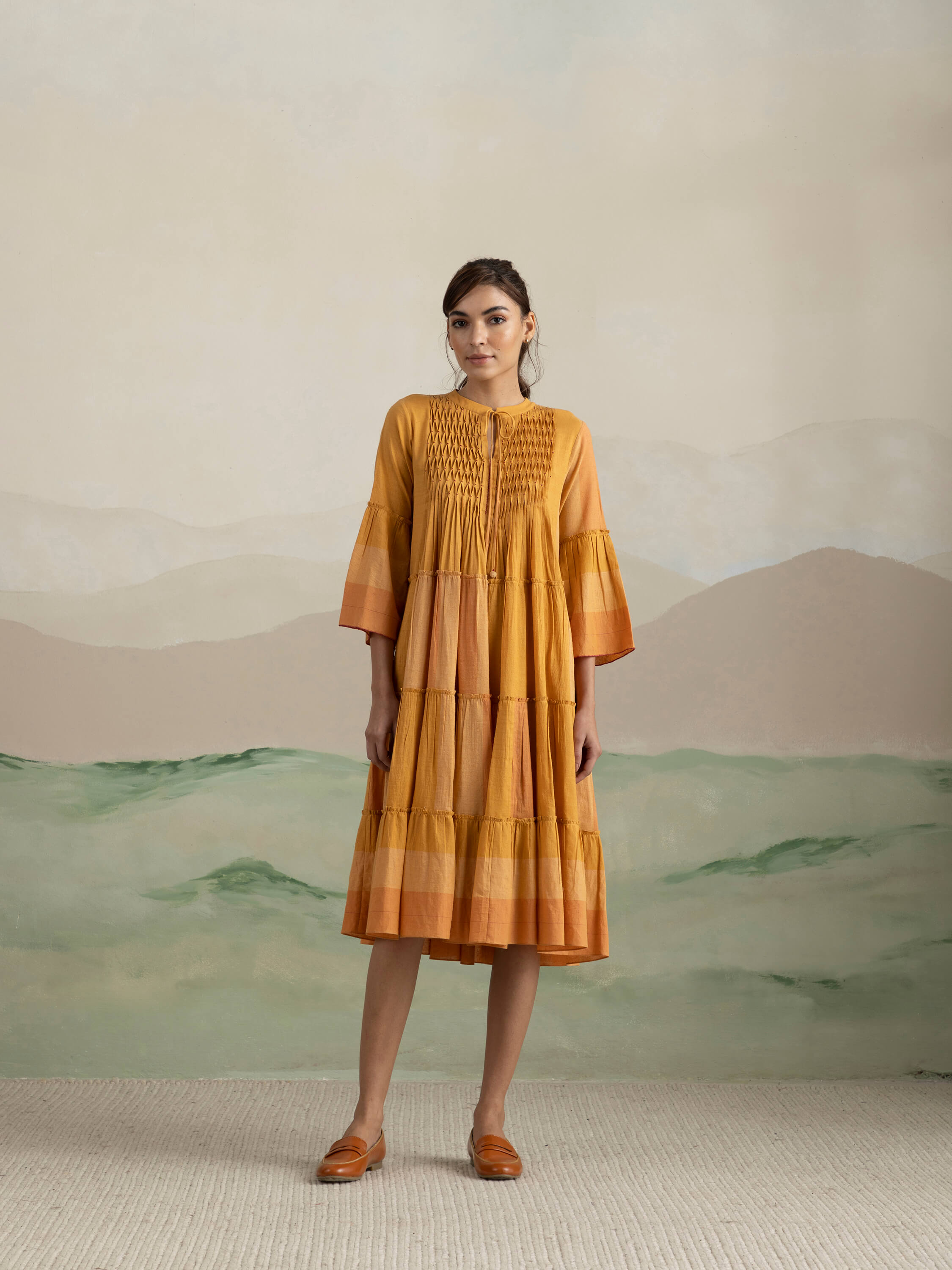 Maple Tier Midi Dress - Image 5