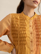 Autumn Leaves Smock Dress