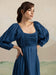 BORAGE MIDI dress - blue & white butis