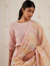 Peach Duet Saree