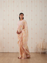 Peach Duet Saree