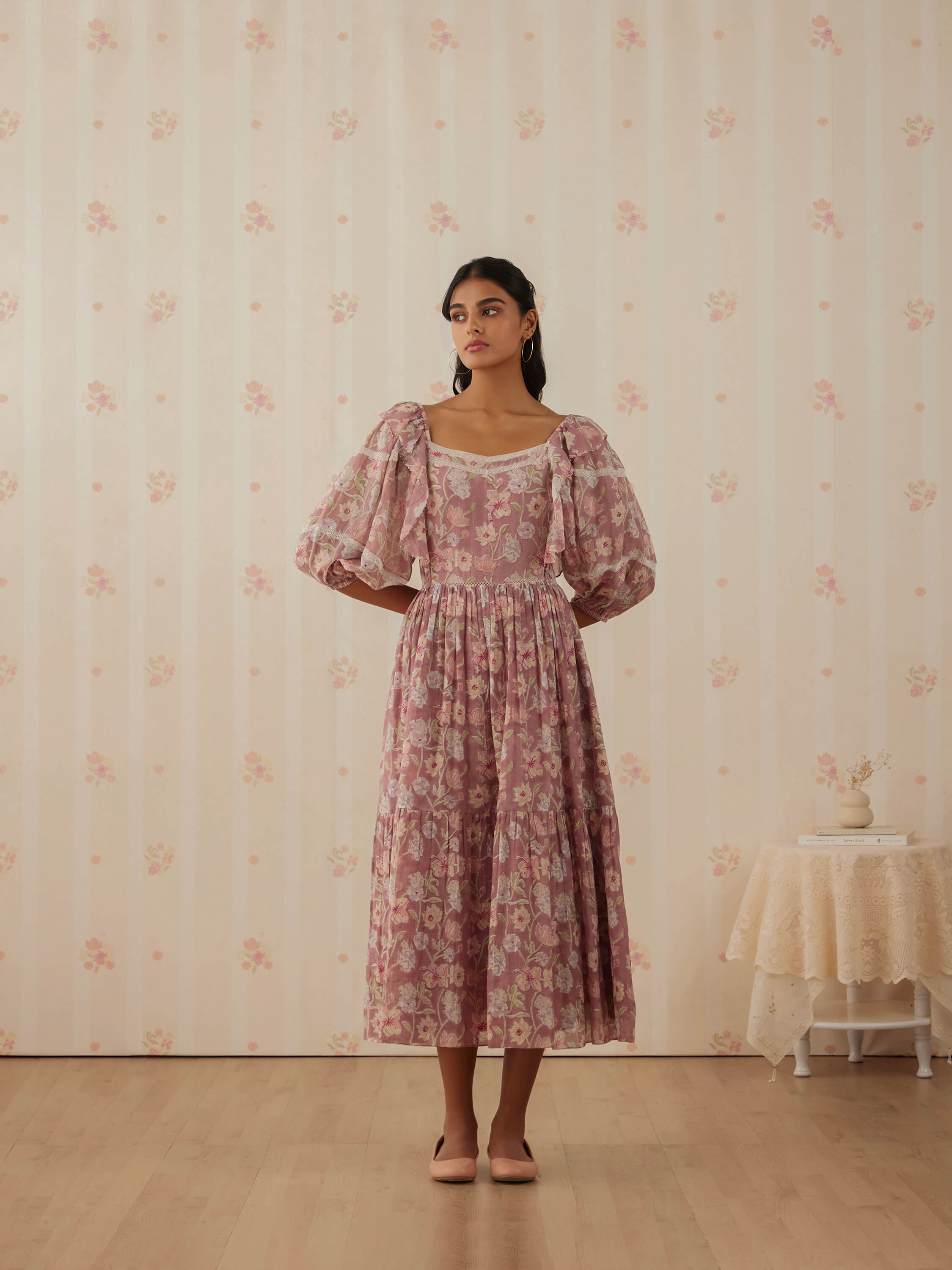 Wineberry Midi Dress - Image 2